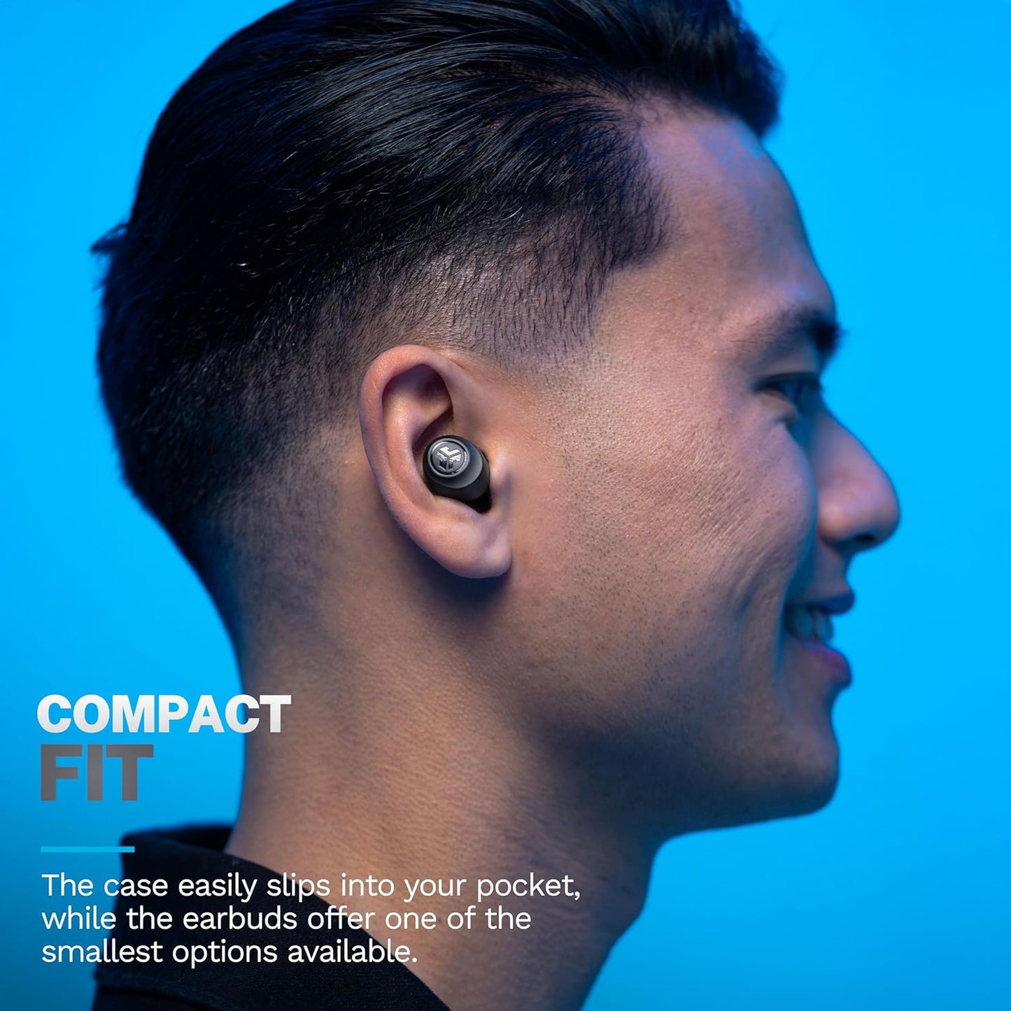 Jlab Go Air Pop True Wireless Bluetooth Earbuds & Charging Case - Black, Dual Connect, IPX4 Sweat Resistance, Bluetooth 5 Connection, 3 EQ Sound Settings Signature, Balanced, Bass Boost