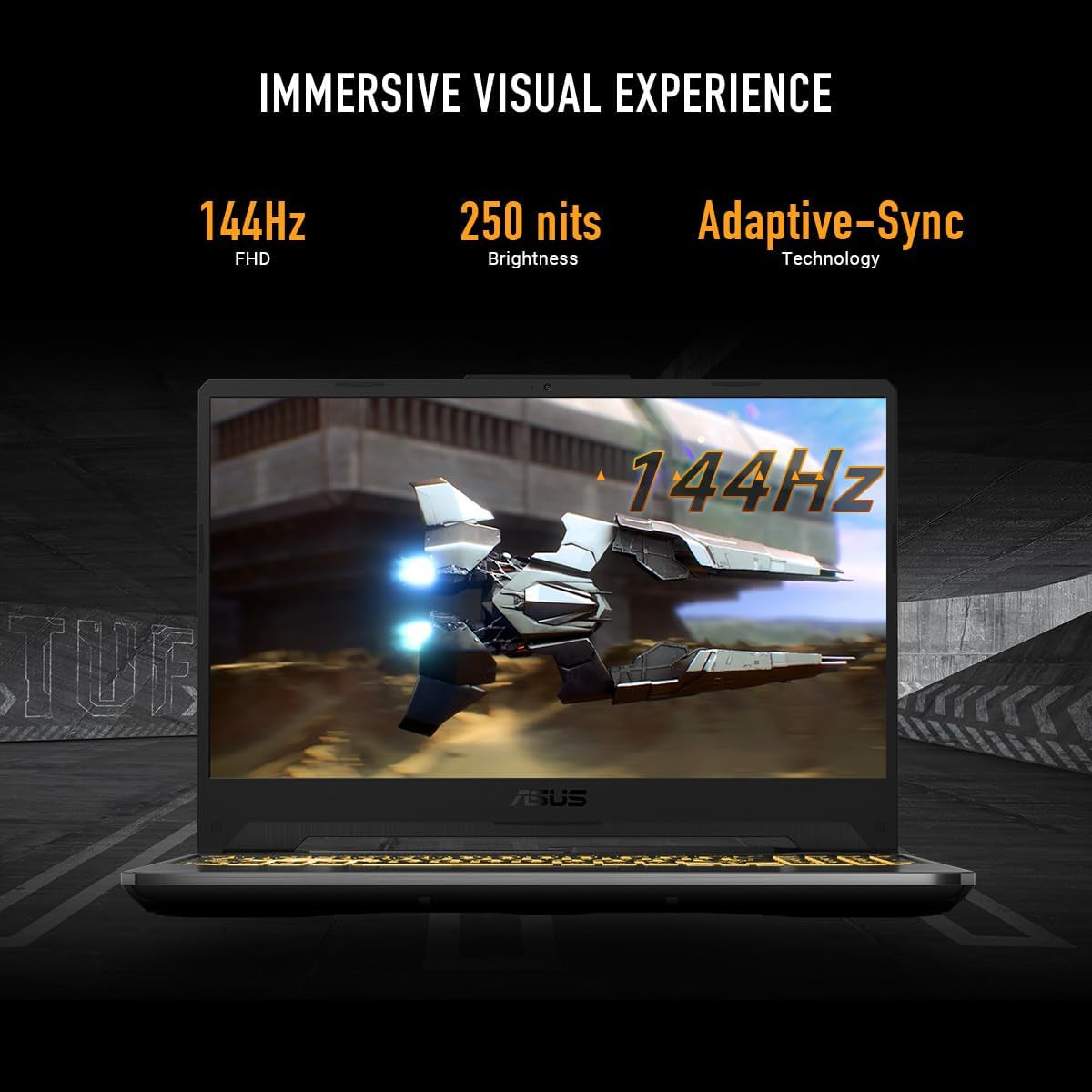 ASUS TUF Gaming A15 Gaming Laptop, 15.6” FHD 144Hz Display, NVIDIA® Geforce RTX™ 2050, AMD Ryzen™ 5 7535HS, 8GB DDR5, 512GB Pcie® Gen4 Nvme™ SSD, Wi-Fi 6, Windows 11, FA506NF-ES51