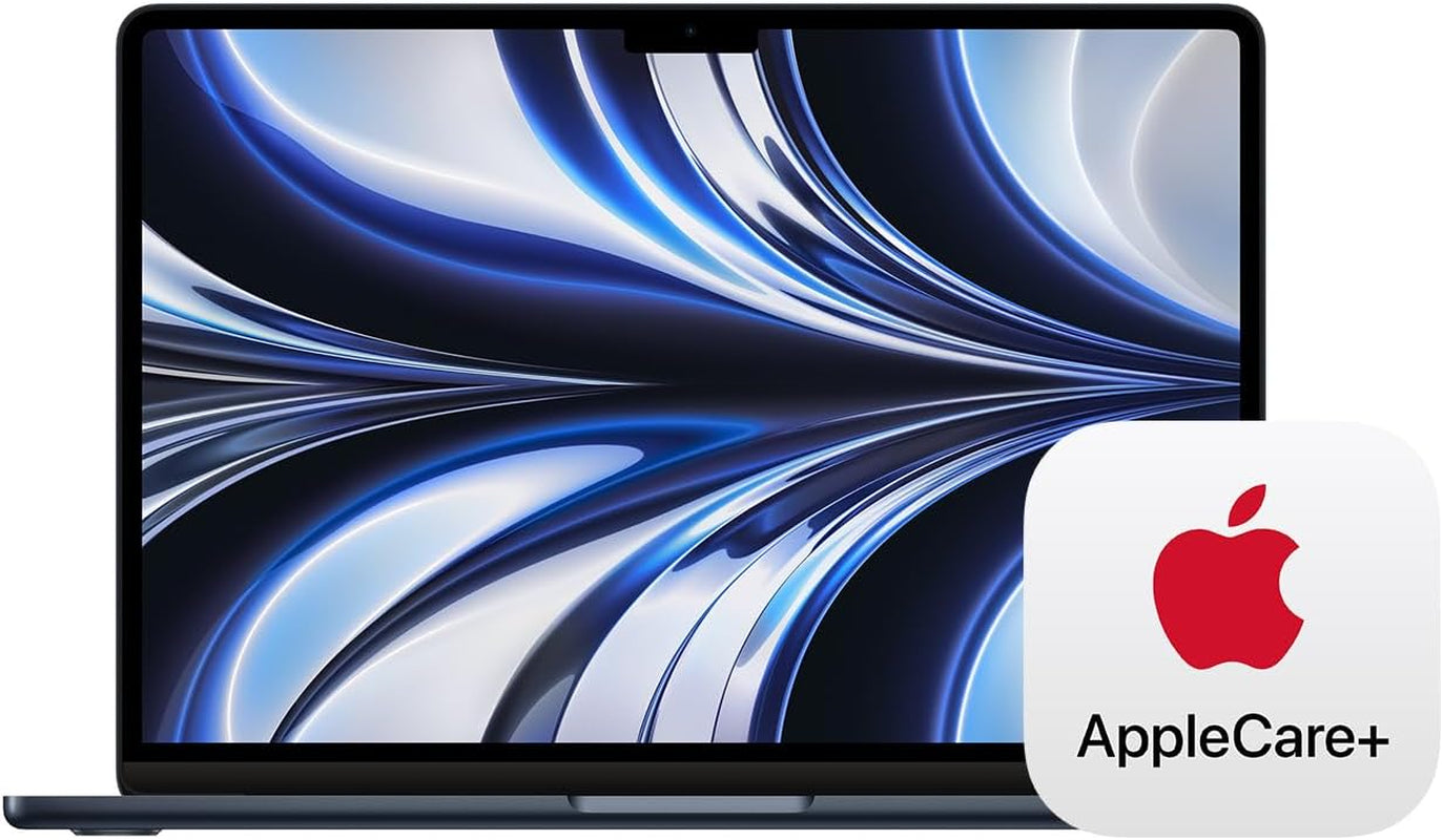 Apple 2022 Macbook Air Laptop with M2 Chip: Built for Apple Intelligence, 13.6-Inch Liquid Retina Display, 16GB RAM, 256GB SSD Storage, Backlit Keyboard, 1080P Facetime HD Camera; Midnight