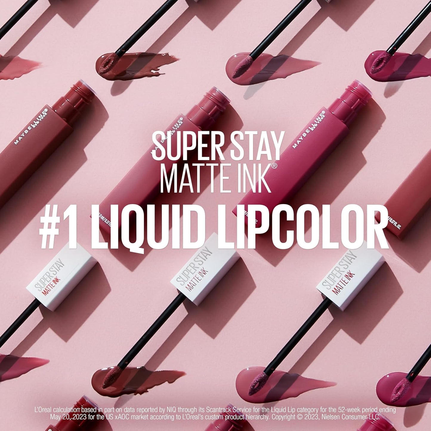Maybelline Super Stay Matte Ink Liquid Lipstick Makeup, Long Lasting High Impact Color, up to 16H Wear, Exhilarator, Ruby Red, 1 Count, Packaging May Vary