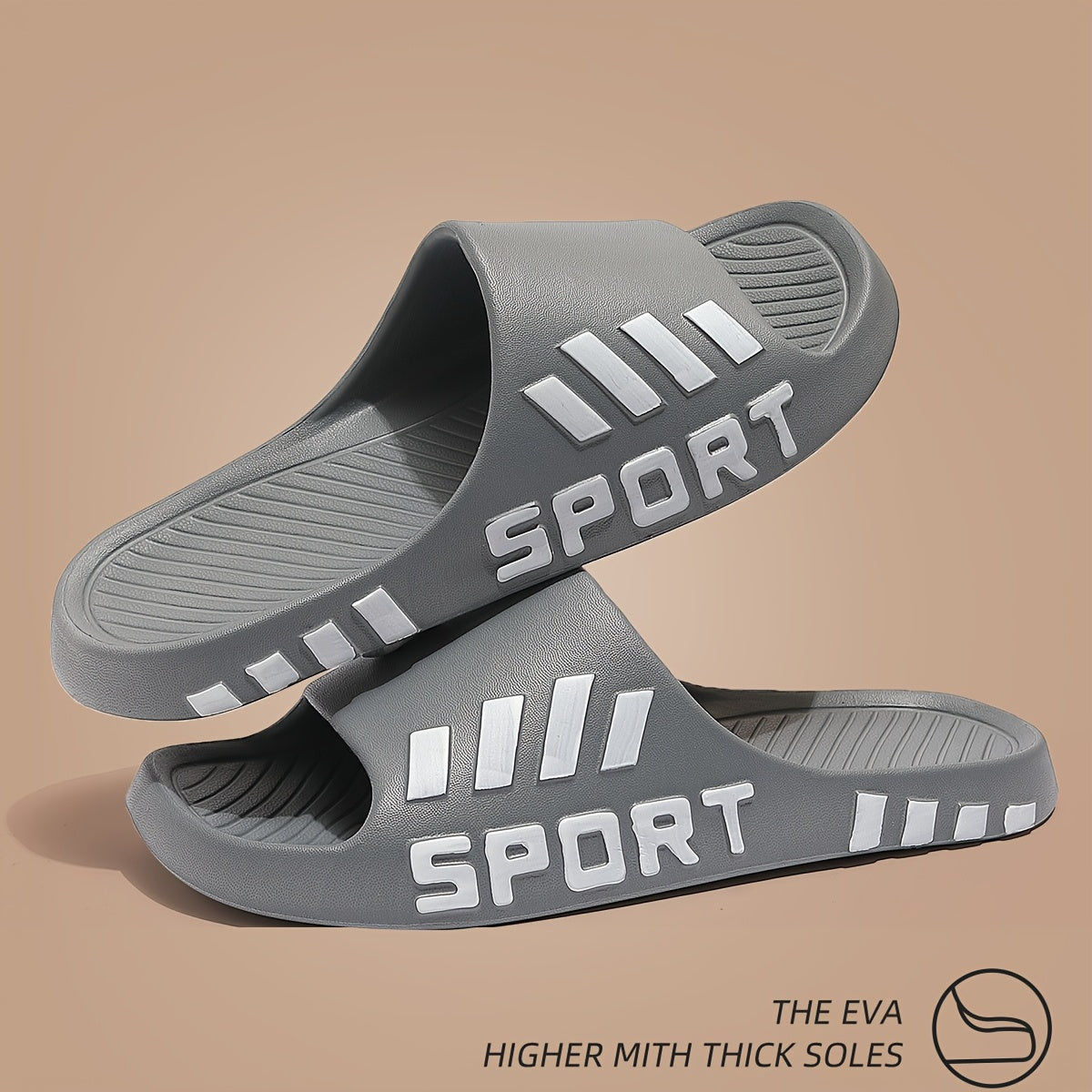Men'S Stylish Slippers - Non-Slip, Odor-Resistant Summer Beach Sandals | Comfortable EVA Open-Toe Slides, Suitable for Indoor And Outdoor Wear, Summer Sandals - ayq
