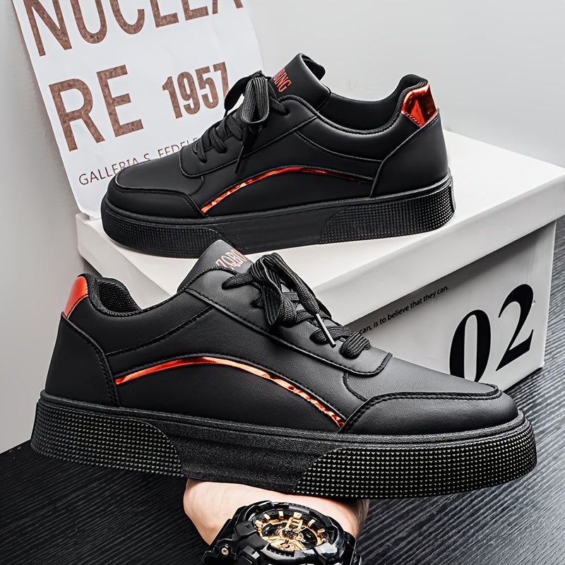 Men'S Casual Sneakers with a Easy And Versatile Thick Sole, Perfect for Daily Commuting And Comfort. Fashionable Low-Top Casual Shoes That Elevate Height, Easy to Maintain with a Upper, Trendy Footwear for Men - ayq