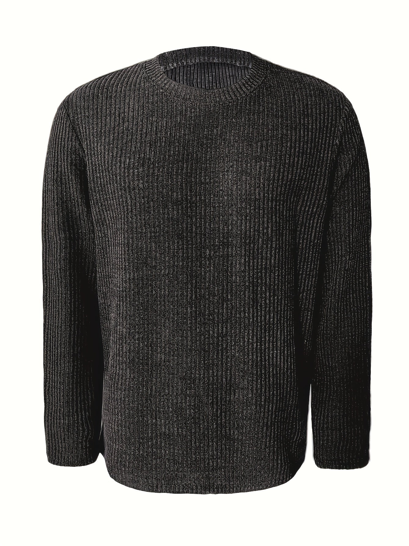 Men'S Casual Long Sleeve Crew Neck Knit Polyester Tops for Spring/Fall, Outdoor, Daily Wear, Weekend, Festival, Valentine'S Day, Independence Day, Birthday, Father'S Day, New Year's, Vacation