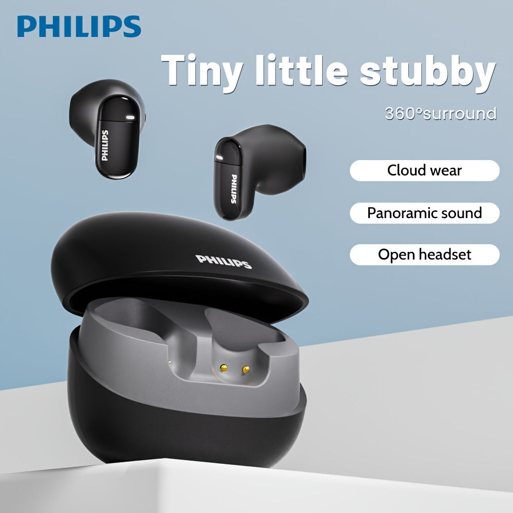 PHILIPS True Wireless ականջակալներ՝ հարմարավետ iPhone/Android-ի համար, ներկառուցված միկրոֆոնով անլար ականջակալներ, անլար ականջակալներ TAT2169
