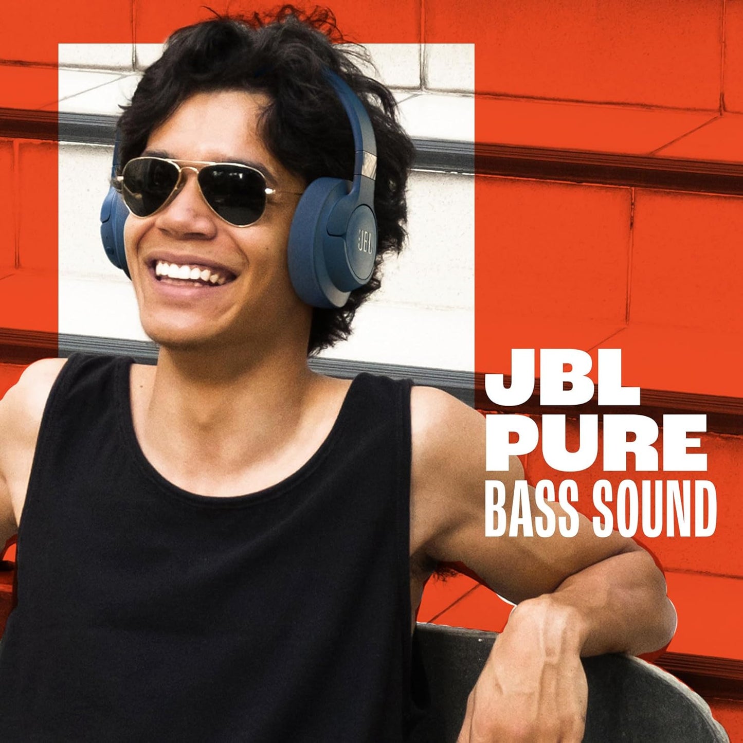 JBL Tune 720BT - Wireless Over-Ear Headphones with JBL Pure Bass Sound, Bluetooth 5.3, up to 76H Battery Life and Speed Charge, Lightweight, Comfortable and Foldable Design (Black)