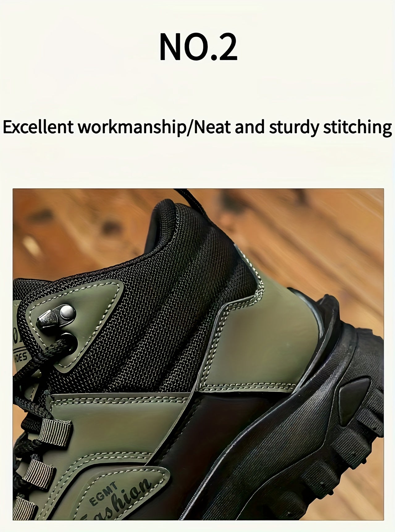 Men'S Outdoor Hiking Boots - Breathable PU Upper, Durable PVC Sole, Suitable for Trekking, Camping and Mountaineering | Military-Style Hiking & Camping Gear