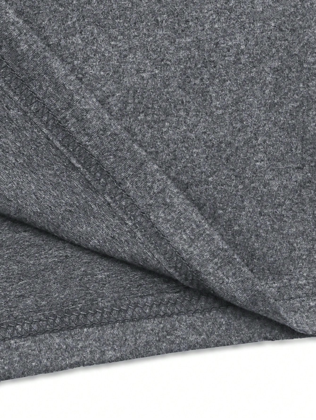 Men's Lightweight Summer Casual T-Shirt - Short Sleeve, Crew Neck, Two-Tone Color Block Design (Light Gray Dark Gray), Machine Washable, Perfect for Casual Attire, Smooth Texture Fabric