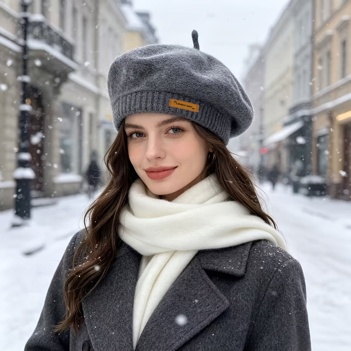 Women's Lightweight Polyester Beret - Vintage European Style Hat
