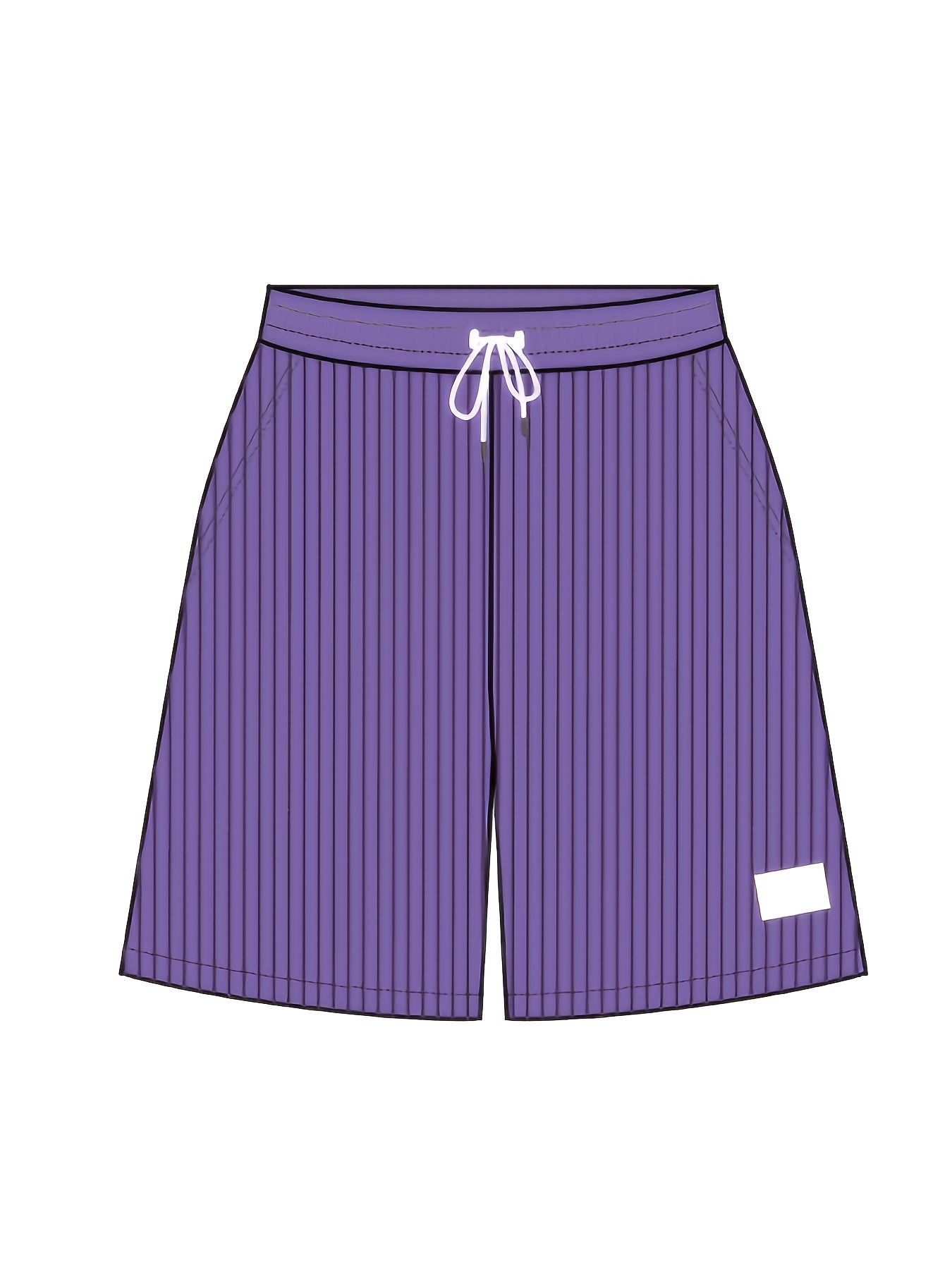 Men's Casual Corduroy Shorts with Drawstring Waist, Side Pockets, and "California" Print - Black, Polyester, All-Season Wear for Outdoor Activities