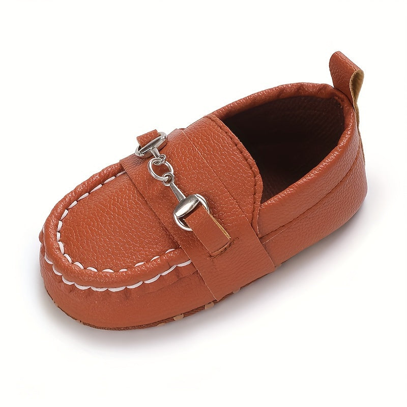 Casual Solid Color Slip On Sneakers For Baby Boys, Lightweight Non-slip Walking Shoes For Spring And Autumn