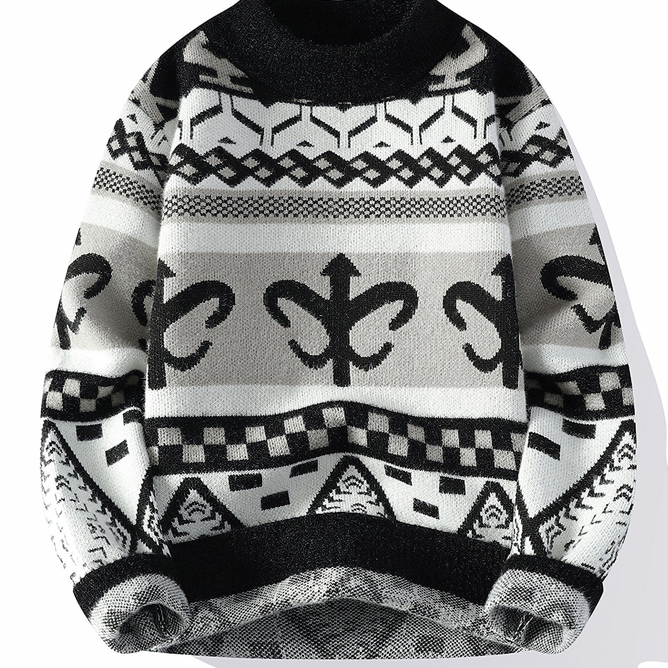 Աշնանային և ձմեռային կլոր օձիքով սվիտեր, տաք, տրիկոտաժե, առօրյա, նորաձև, բազմակողմանի վերնաշապիկ