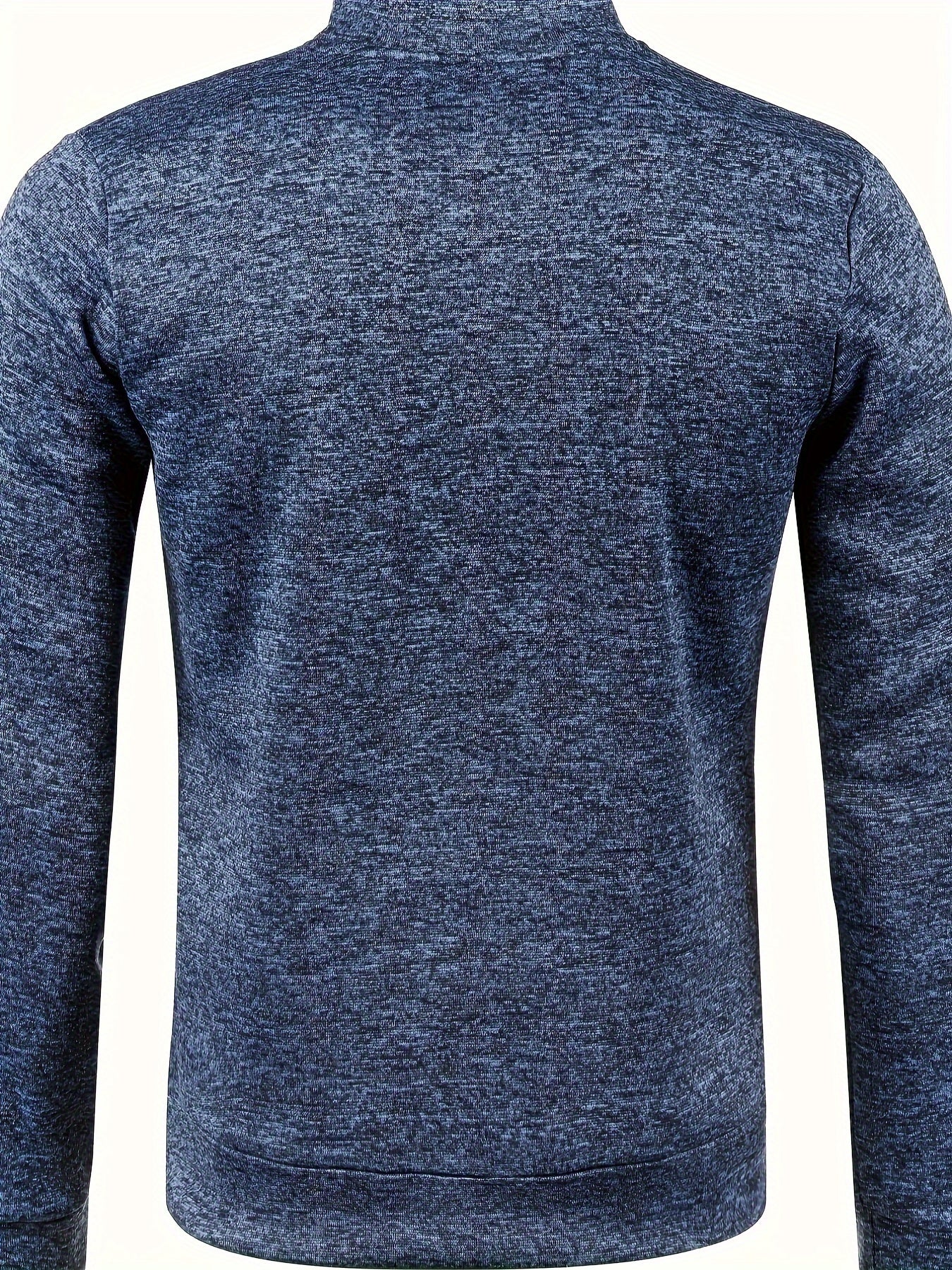 Elegant Mid Stretch Cardigan, Men's Casual Full Zip Up Cardigan Sweater Coat For Fall Winter