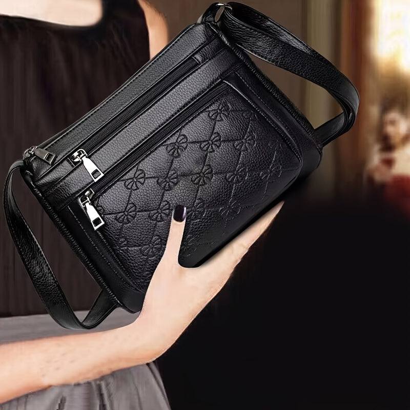 Unisex չեզոք քիվիլացված քառակուսի խաչաձև պայուսակ, թեթև պատահական սպորտային ճամփորդական փոքրիկ պայուսակ տղամարդկանց և կանանց համար: