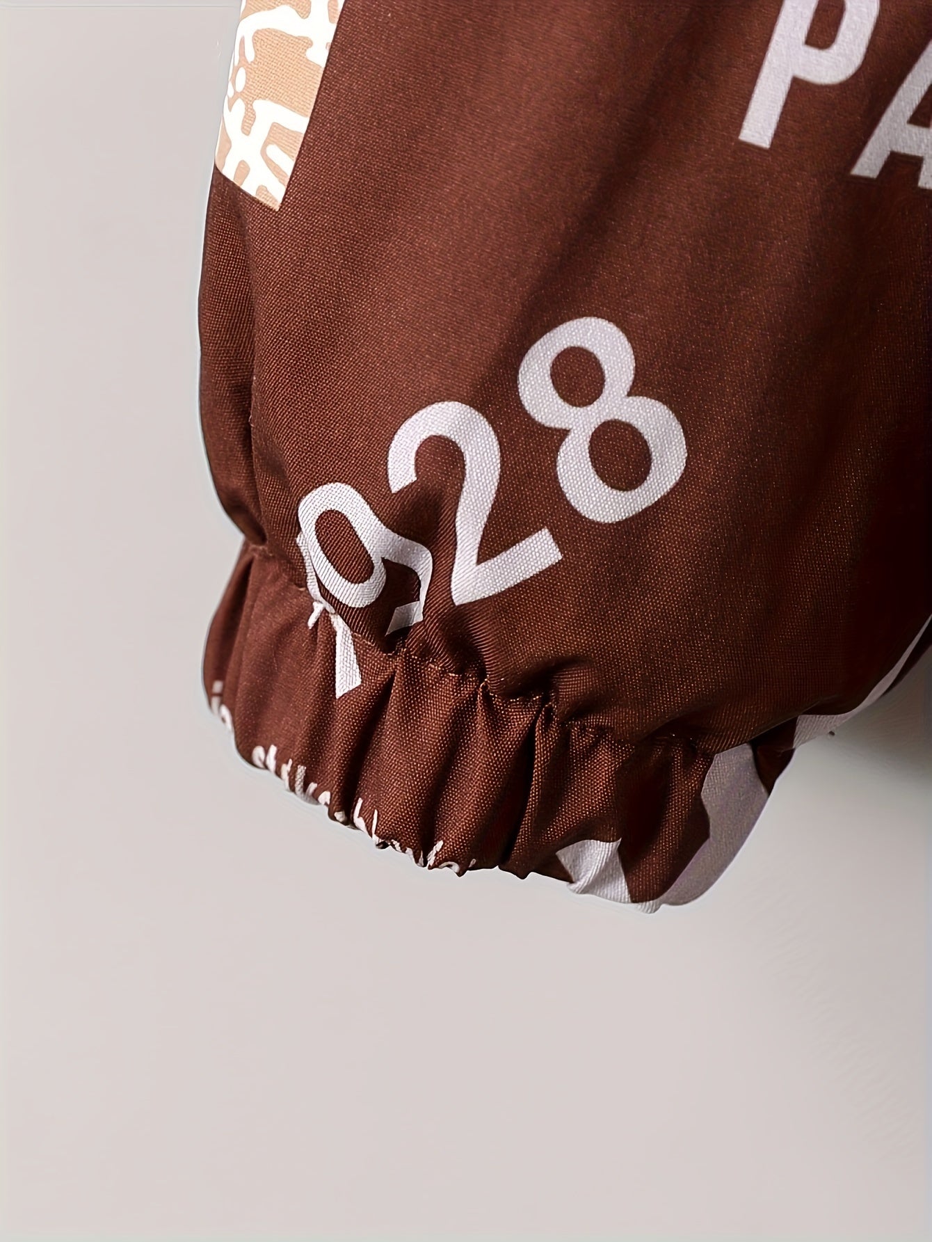Boys' Cozy Jacket with Letter Print - Casual & Warm Windproof Outerwear for Fall/Winter