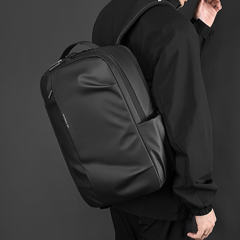 Tic-Tac-Toe Men'S Lightweight Large Capacity Backpack - Casual Minimalist Design with Multiple Compartments, Durable Fabric for Outdoor Travel, Commuting Work, Travel Backpack, Commuting Bag, Modern Backpack, Sturdy Constru