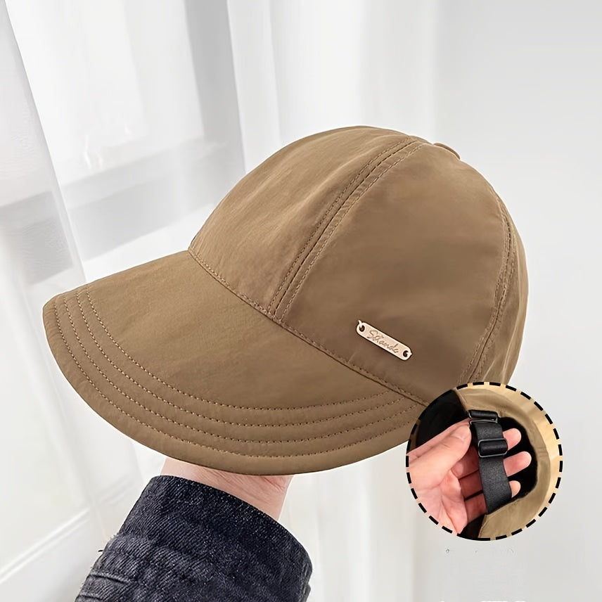Four Seasons Women's Shopping Travel Sports Large Brim Duckbill Sun Hat Spring and Summer Model Sun Protection Quick Dry Waterproof