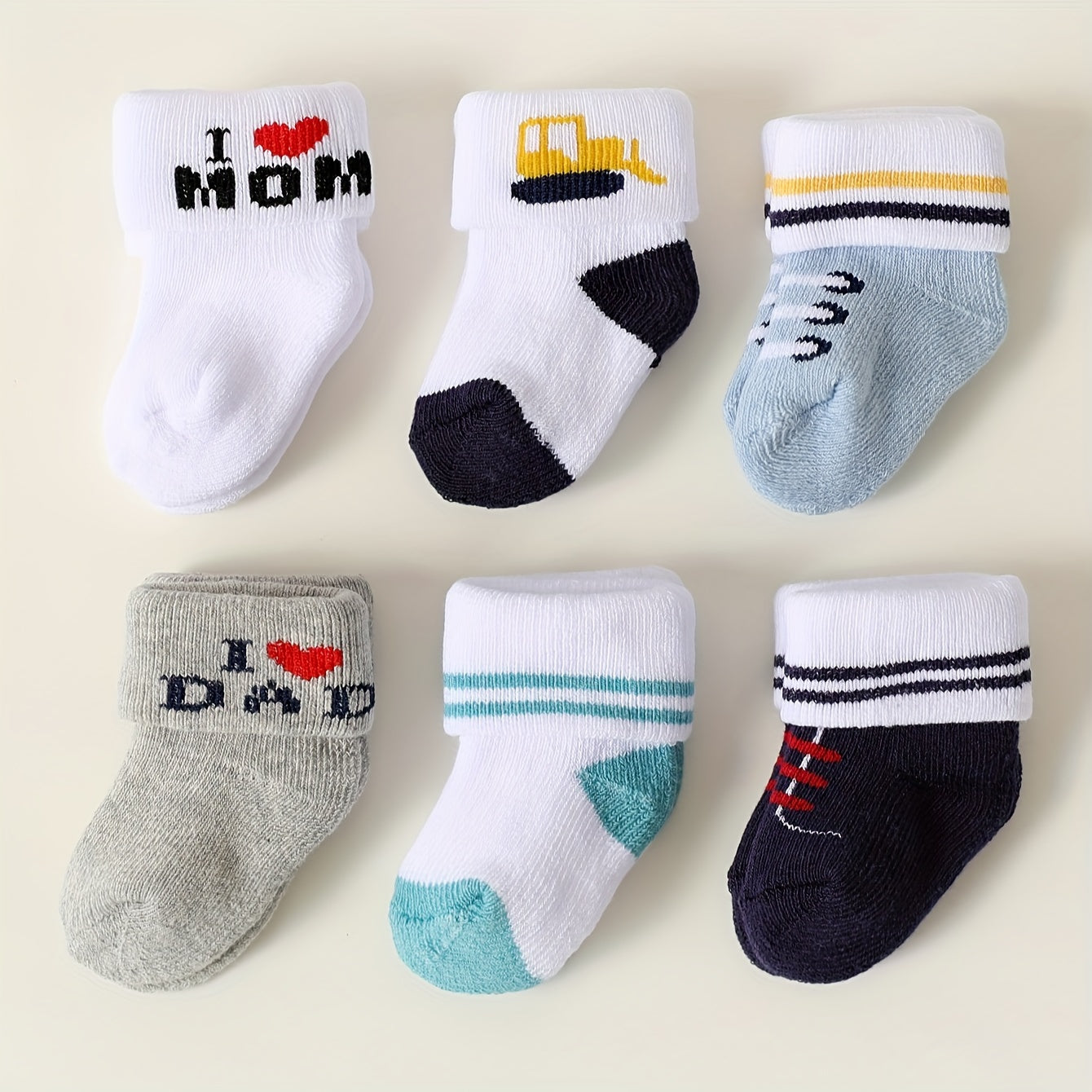 6/12 Pairs of Candy Color Youngsters's Socks Cute Youngsters Fleece Circle Warm Socks for Boys and Girls Autumn and Winter Short Socks