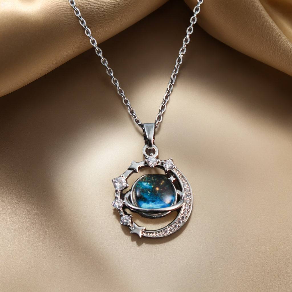 Fashion Planet Pendant Necklace