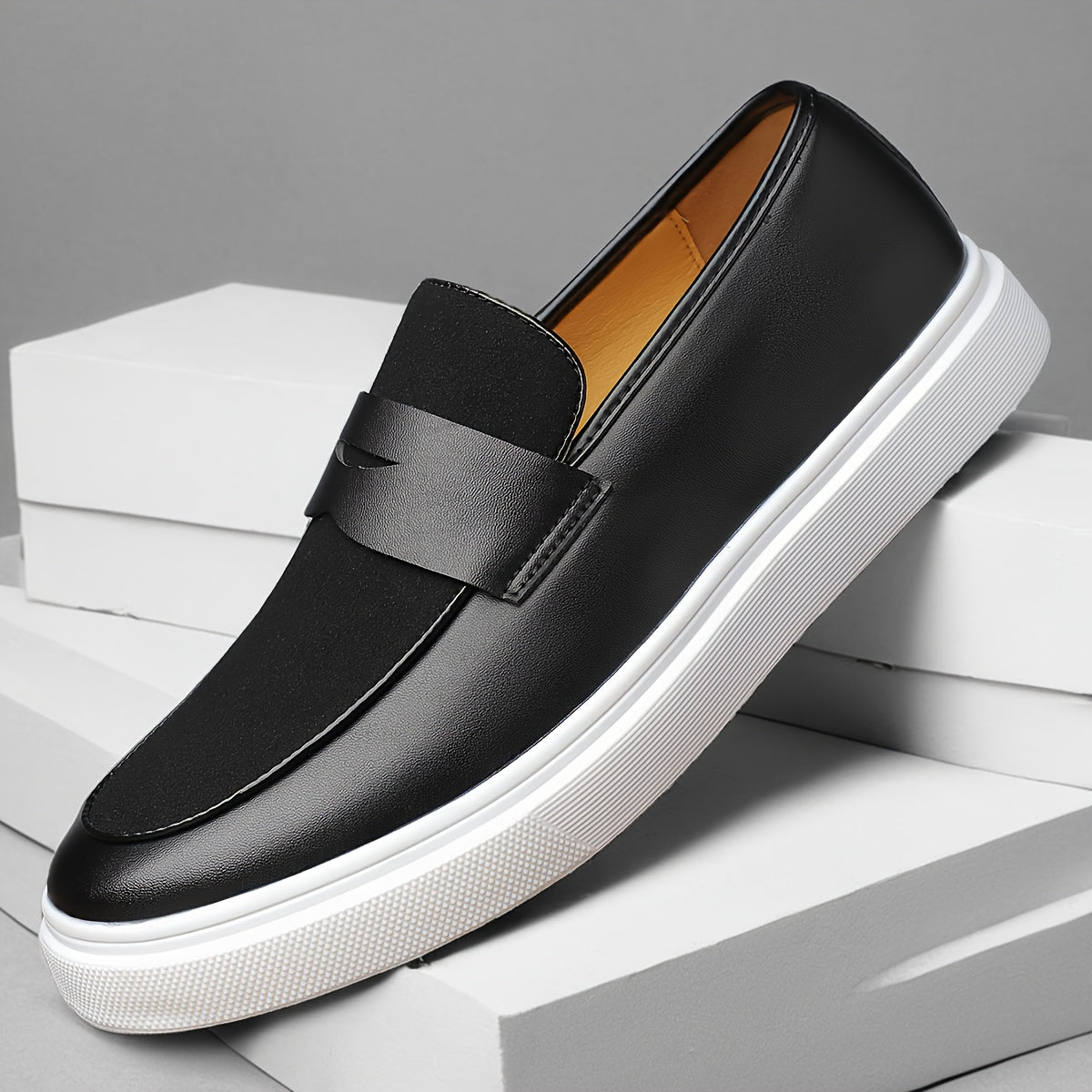 Men's Slip-On Dress Shoes Comfortable for Weddings & Travel