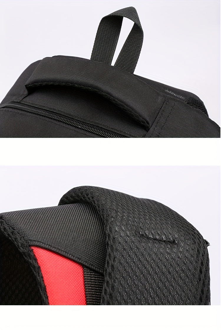 Durable Oxford Fabric Backpack - Spacious, Breathable, Adjustable Strap, Laptop Compartment, Ideal for Hiking, Camping, Travel, School Work - High 46cm, Long 32cm, Thick 19cm, School Backpack Adjustable Strap Backpack D