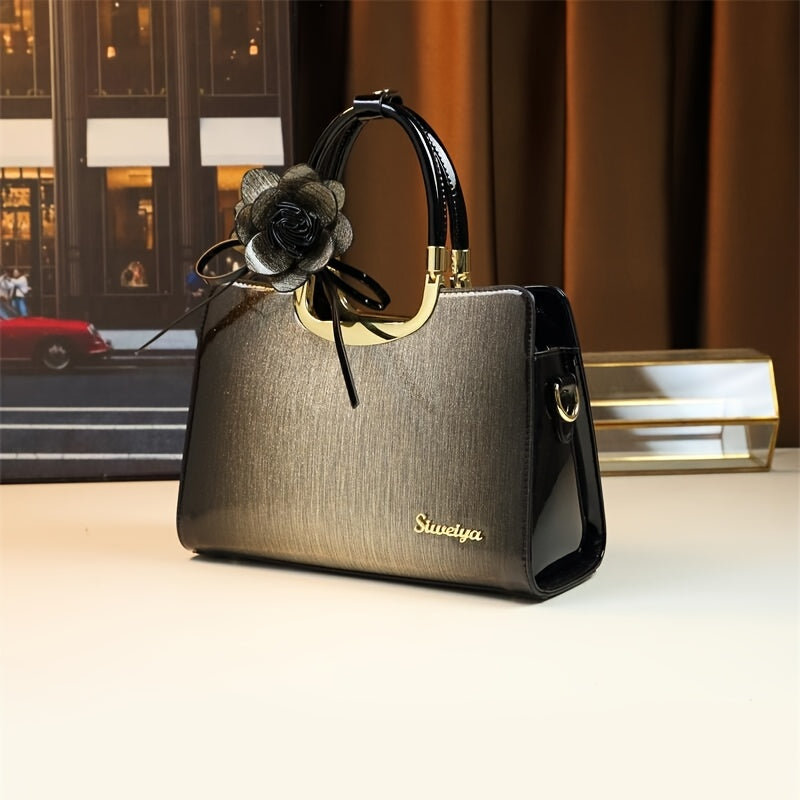 Vintage Large Capacity Convertible Crossbody Handbag with Zipper