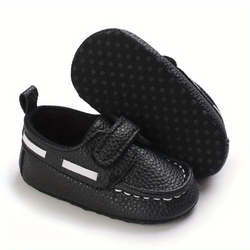 Casual Comfortable Sneakers With Hook And Loop Fastener For Baby Boys And Girls, Lightweight Non Slip Walking Shoes For Indoor Outdoor, All Seasons