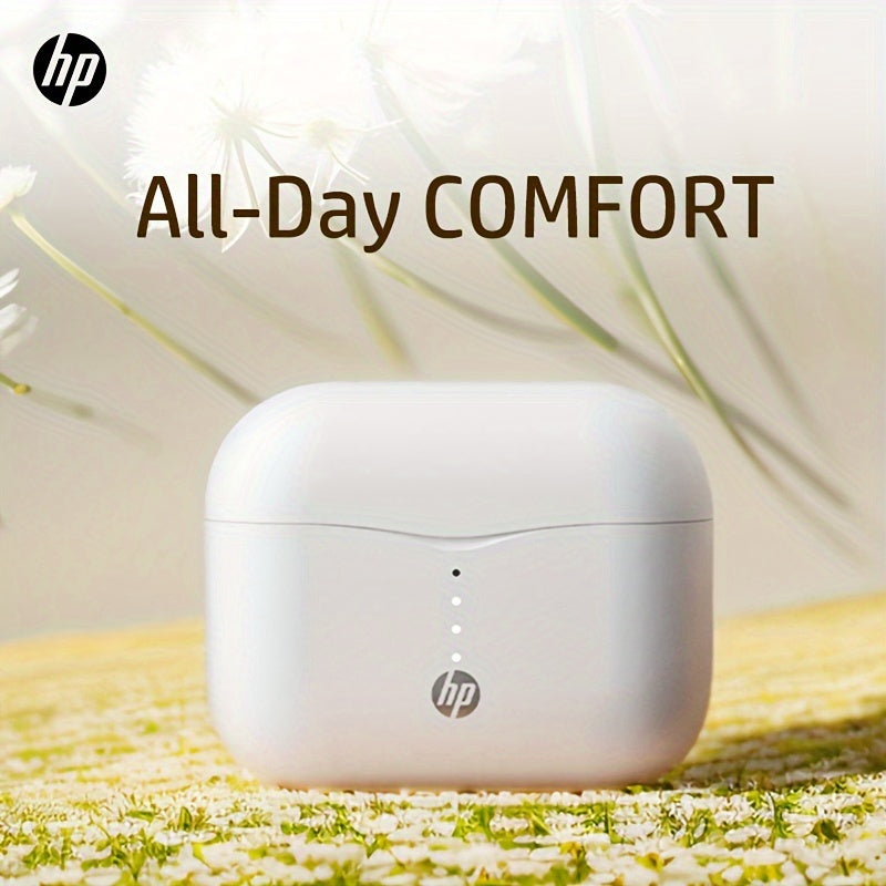HP True Wireless Earbuds, Lightweight In-Ear Headphones with a Built-In Microphone, Offering Immersive Premium Sound And a Long-Range Connection, Complete with a Charging Case - Suitable for Both Iphone And Android Devices.