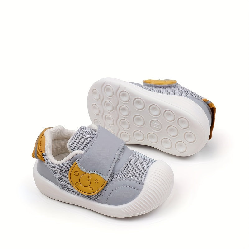 Cute Cartoon Spring And Autumn Baby Toddler Sports Shoes, Suitable For 0-2 Year Old Boys And Girls, With Soft Rubber Soles, Anti-slip And Breathable, Suitable For Boys And Girls To Wear For Outings.