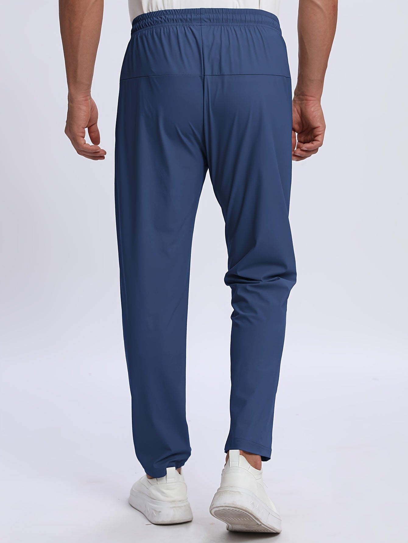 Men's sports trousers that absorb moisture and sweat, keep you dry and breathable, with pockets and drawstrings, zipper details, soft and comfortable soft-touch Men's jogging pants, lightweight and durable sports trousers, cl
