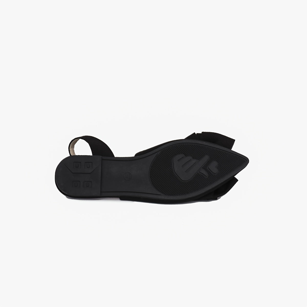 Women's Fashion Bow-Knot Flat Sandals, Casual Versatile Slip-Ons with Pointed Toe, Fabric Upper and Rubber Sole for All Seasons, Ladies Sandals