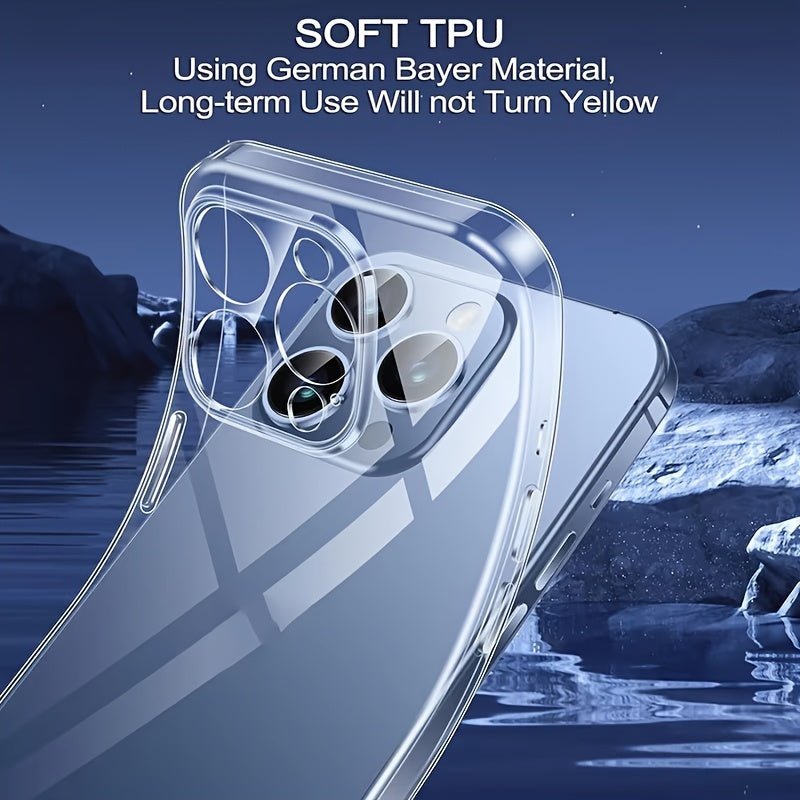 Mobile Phone Case for Iphone 16 Pro Max, Transparent Mobile Phone Case for Iphone 16 Plus, Simple And Thin Protective Case TPU Soft Case