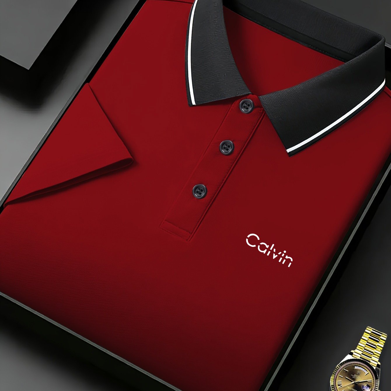 Quick-Dry Men's Short-Sleeve - Trendy Calvin Print - ayq