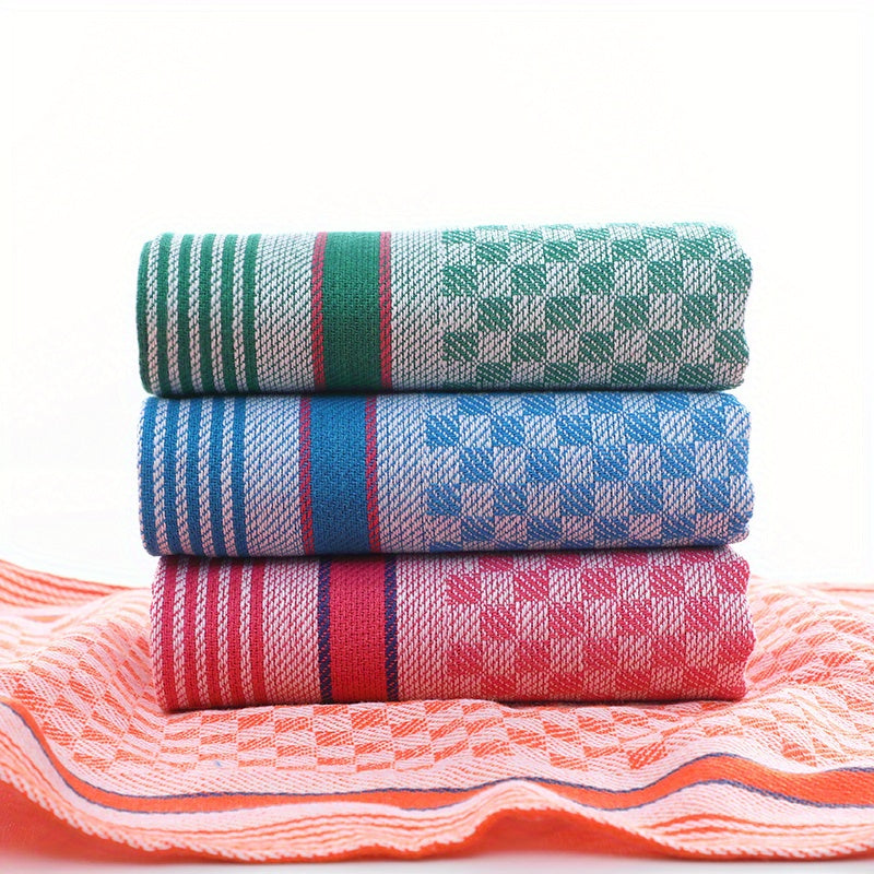 4/6pcs Kitchen Dish Towels, Super Soft Waffle Weave, Colorful Plaid Pattern, Large Square Rags for Washing and Drying Dishes, Household Use, Washable Kitchen Towels, Tea Towels, Suitable for Living Room, Bedroom, Bathroom, To