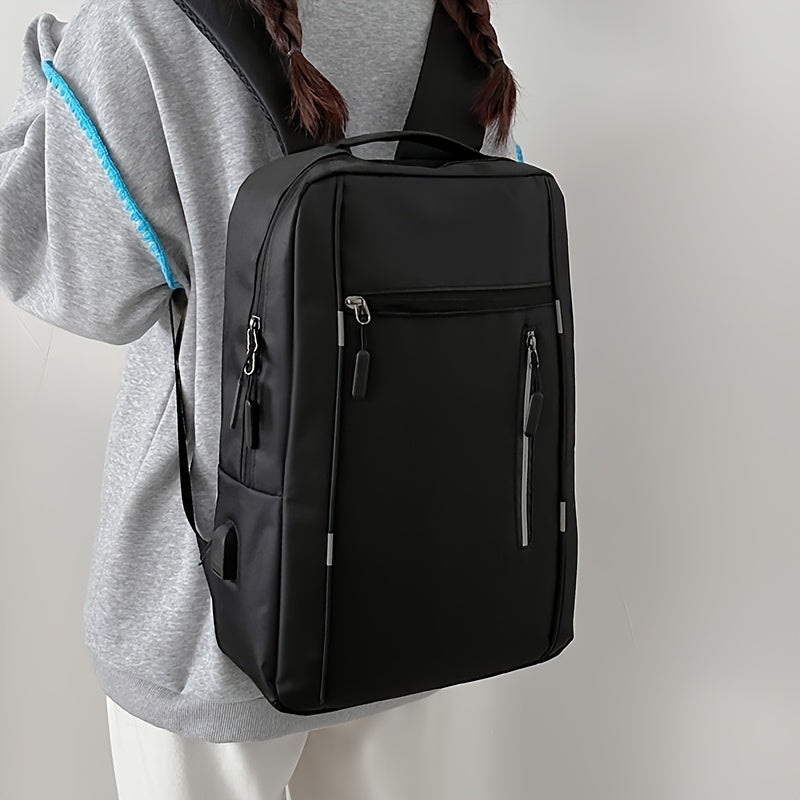 Three-piece minimalist computer backpack set, consisting of a lightweight shoulder bag, chest bag, and wallet, suitable for daily commuting and business use