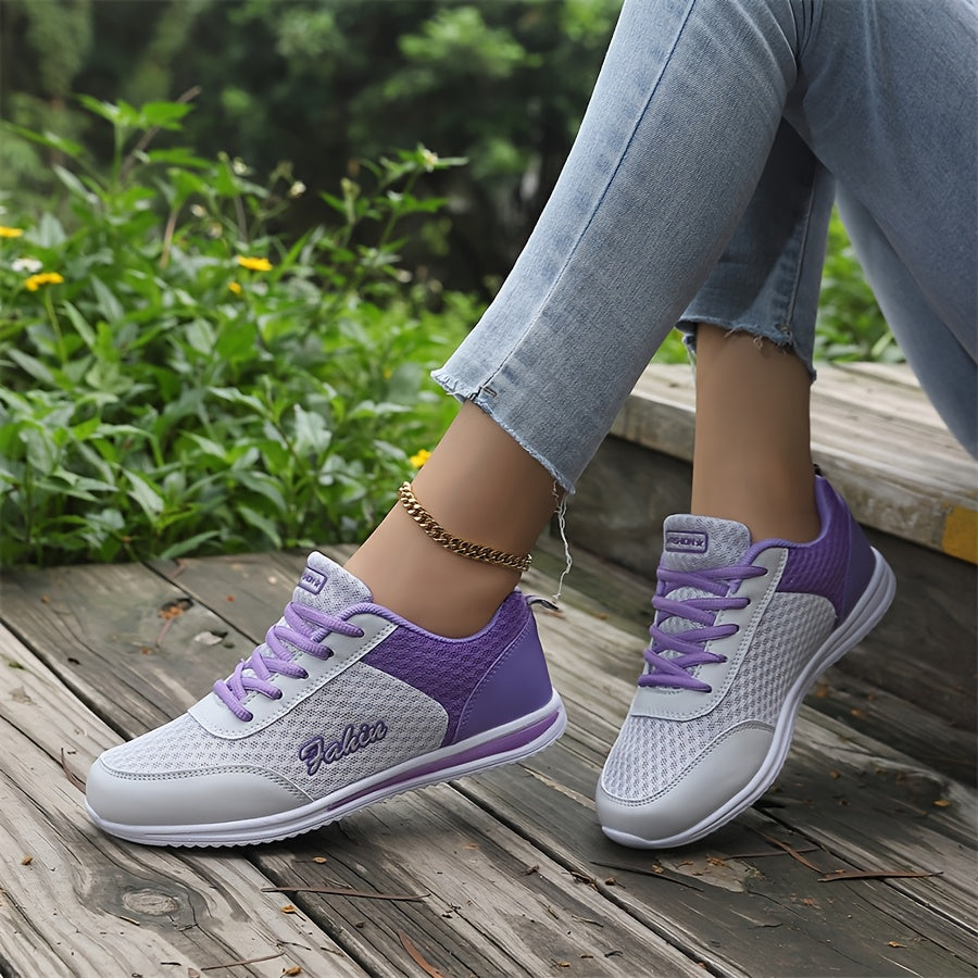 Women'S Breathable Lightweight Running Shoes - Black Pink Checkered Design, Low-Top Lace-Up Sneakers with EVA Sole for Casual, Travel Light Jogging, All-Season Comfort, Ladies Sneakers, Stylish Sportswear, Cushioned Suppo