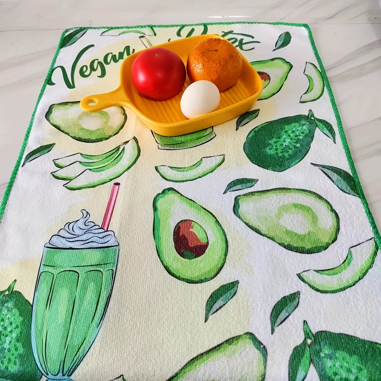 12pcs Floral Microfiber Kitchen Towels - Ultra Absorbent, Lint-Free Dish Cloths & Hand Towels for Cooking and Cleaning - Ayq