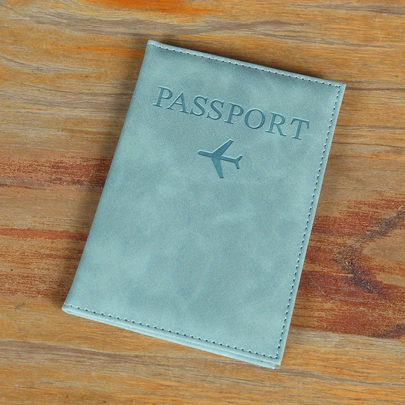 PU Simple Passport Holder Passport Protection Case Ճանապարհորդական անձնագրի ID կրեդիտ քարտի կափարիչ