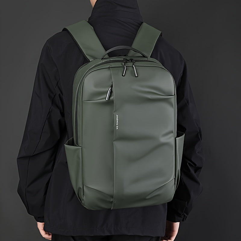 Tic-Tac-Toe Men'S Lightweight Large Capacity Backpack - Casual Minimalist Design with Multiple Compartments, Durable Fabric for Outdoor Travel, Commuting Work, Travel Backpack, Commuting Bag, Modern Backpack, Sturdy Constru