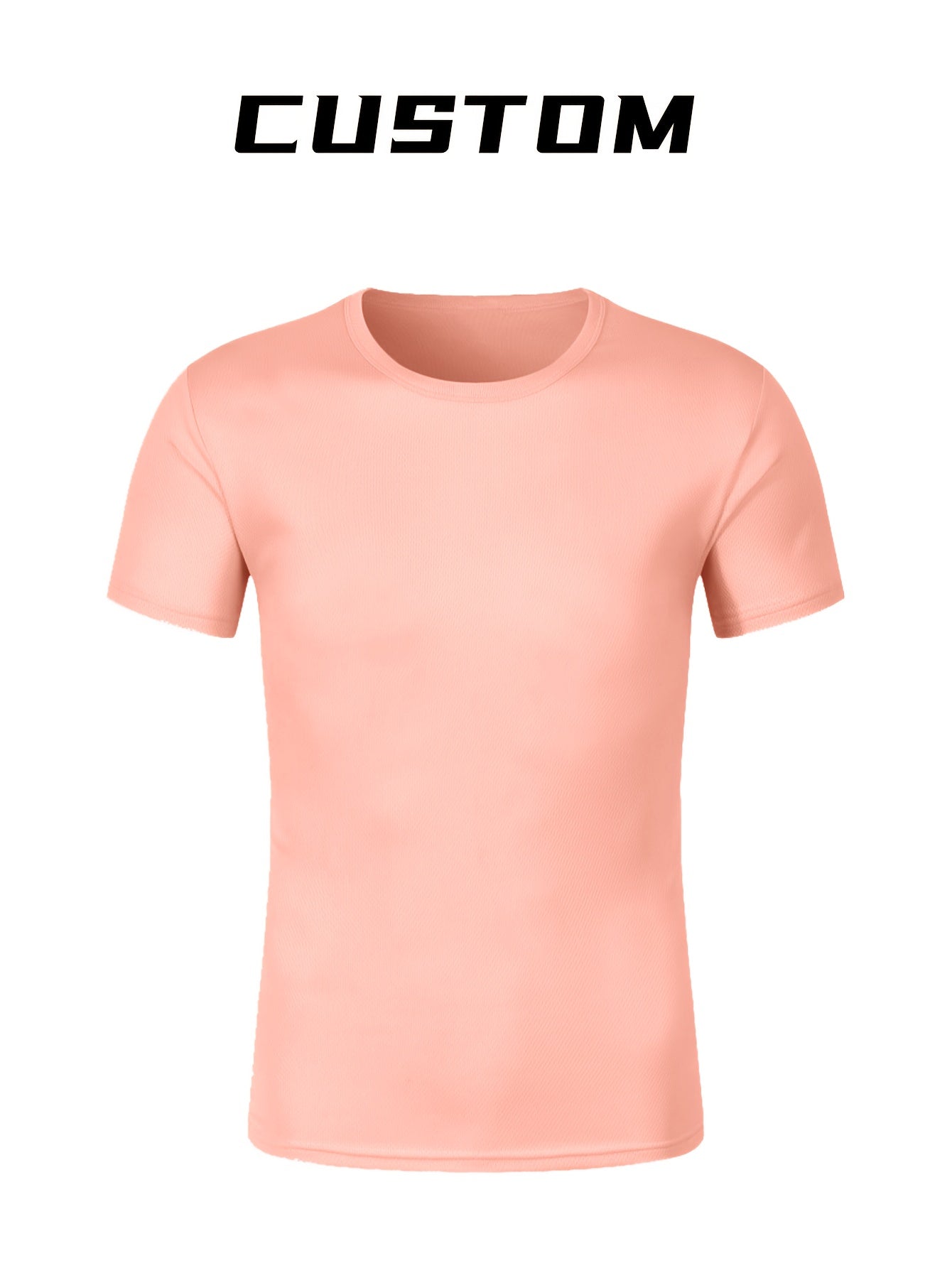 2pcs Men's Quick-Dry T-Shirts - Moisture-Wicking Breathable Gym Shirts with Custom Logo Print, Regular Fit Round Neck for Workout Casual Wear, Workout Shirts, Durable Sportswear