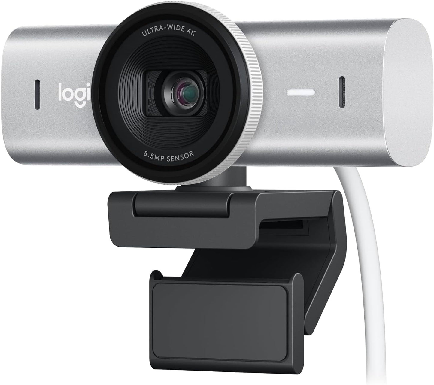 Logitech MX Brio Ultra HD 4K Collaboration and Streaming Webcam, 1080P at 60 FPS, Dual Noise Reducing Mics, Show Mode, USB-C, Webcam Cover, Works with Microsoft Teams, Zoom, Google Meet - Graphite