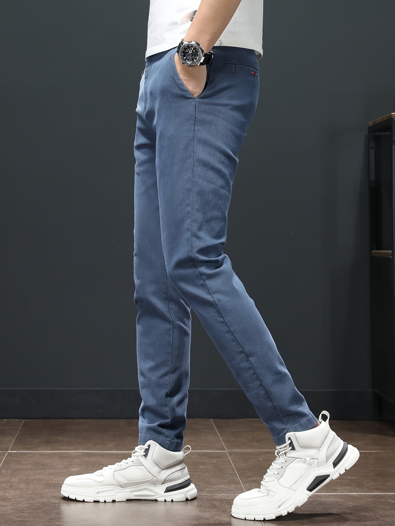 Men'S Spring Casual Trousers, Lightweight Business Outdoor Straight-Leg Pants, Versatile And Stylish for Spring And Autumn, Suitable for Sports And Formal Occasions.