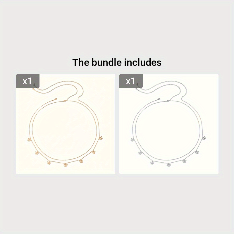A Set Of 2 Fashionable Golden Butterfly Waist Chains, Suitable For Women To Wear As Sexy Belly Body Jewelry For Daily Use Or As A Gift.
