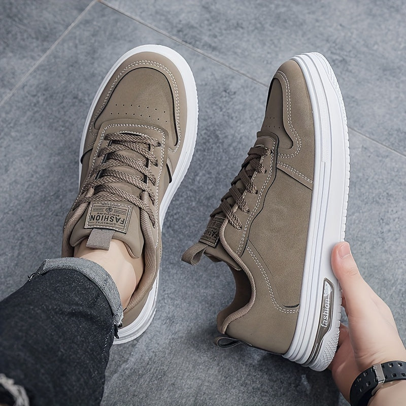 Men's Vintage-Inspired Casual Footwear - Breathable, Non-Slip Sole Low-Top Skate Shoes for All Seasons