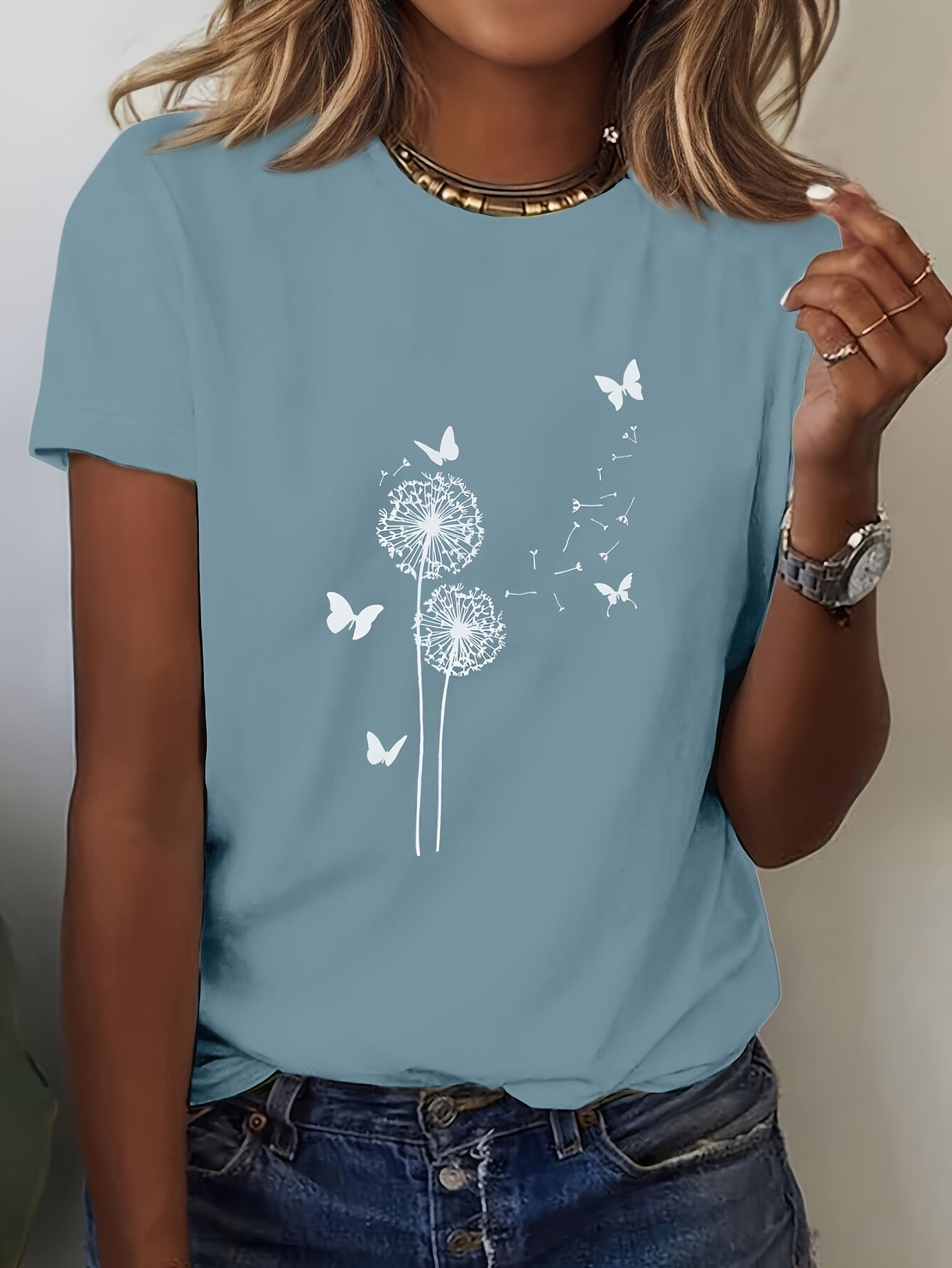Women's Elegant Fashion Print T-Shirt