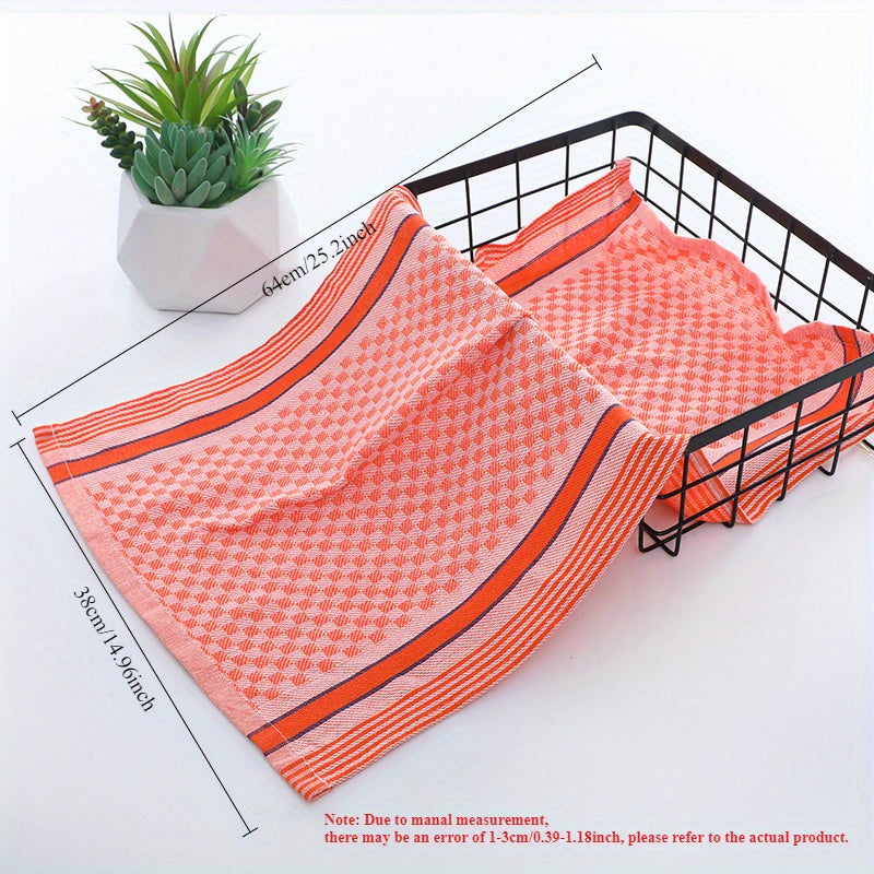 4/6pcs Kitchen Dish Towels, Super Soft Waffle Weave, Colorful Plaid Pattern, Large Square Rags for Washing and Drying Dishes, Household Use, Washable Kitchen Towels, Tea Towels, Suitable for Living Room, Bedroom, Bathroom, To