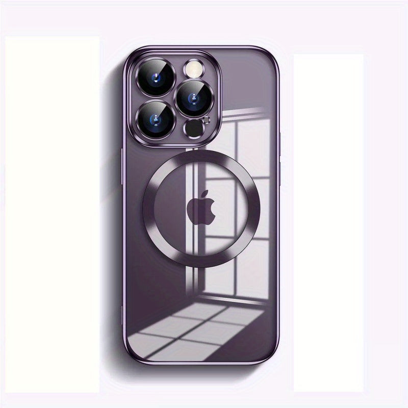 Հեռախոսի պատյան Պատրաստված է iPhone 16 Pro-ի համար՝ տեսախցիկի ոսպնյակների պաշտպանիչով (համատեղելի է) քերծվածքներից պաշտպանված էլեկտրական բարակ հեռախոսի կափարիչ կանանց համար տղամարդկանց համար