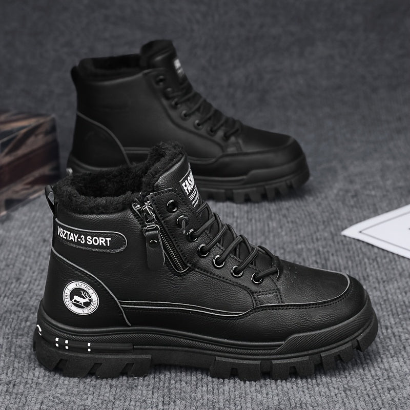 Տղամարդկանց նորաձև բրդյա ծածկույթով ձմեռային կոշիկներ