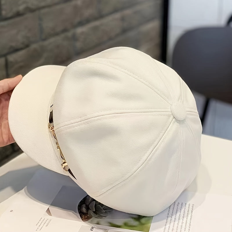 Vintage Style Beret with Adjustable Drawstring-Lightweight Non-Stretch Polyester Fiber-Suitable for Easter and Daily Wear, Easter Occasion, Holiday Theme