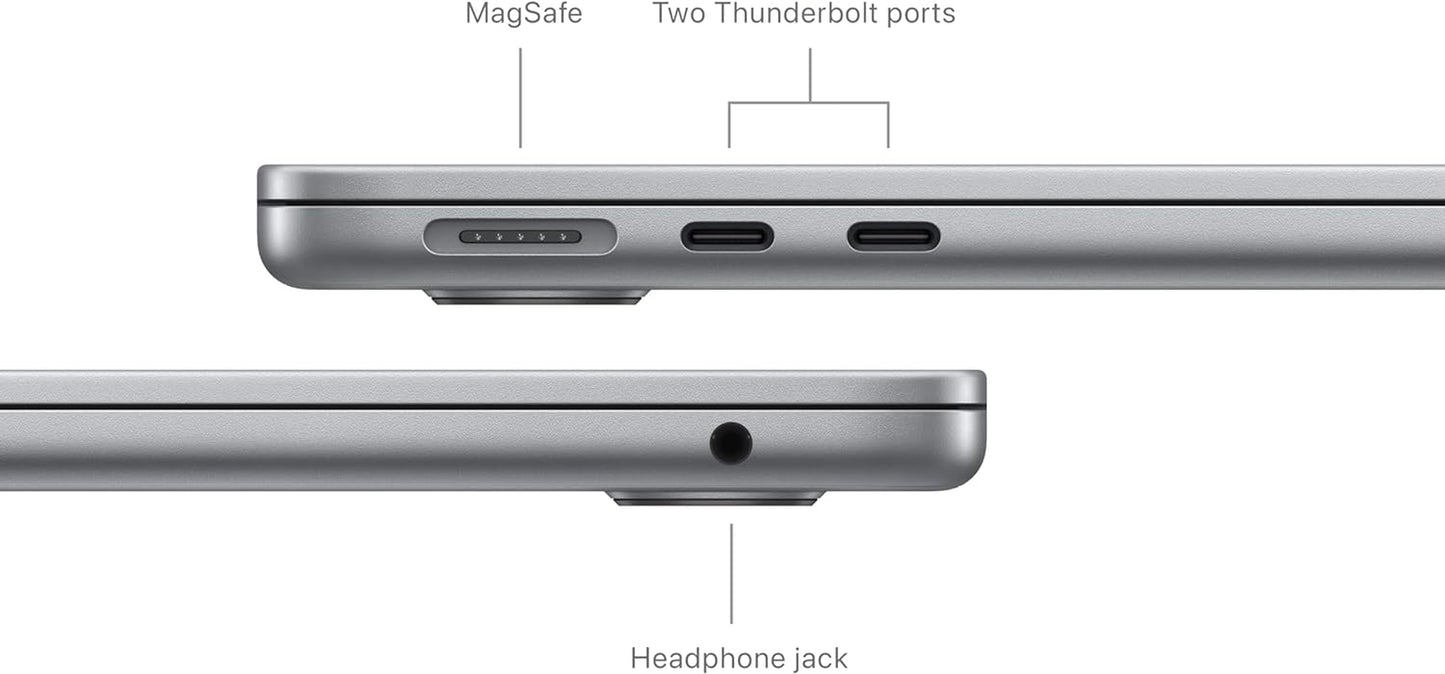 Apple 2024 Macbook Air 13-Inch Laptop with M3 Chip: Built for Apple Intelligence, 13.6-Inch Liquid Retina Display, 24GB Unified Memory, 512GB SSD Storage, Backlit Keyboard, Touch ID; Space Gray
