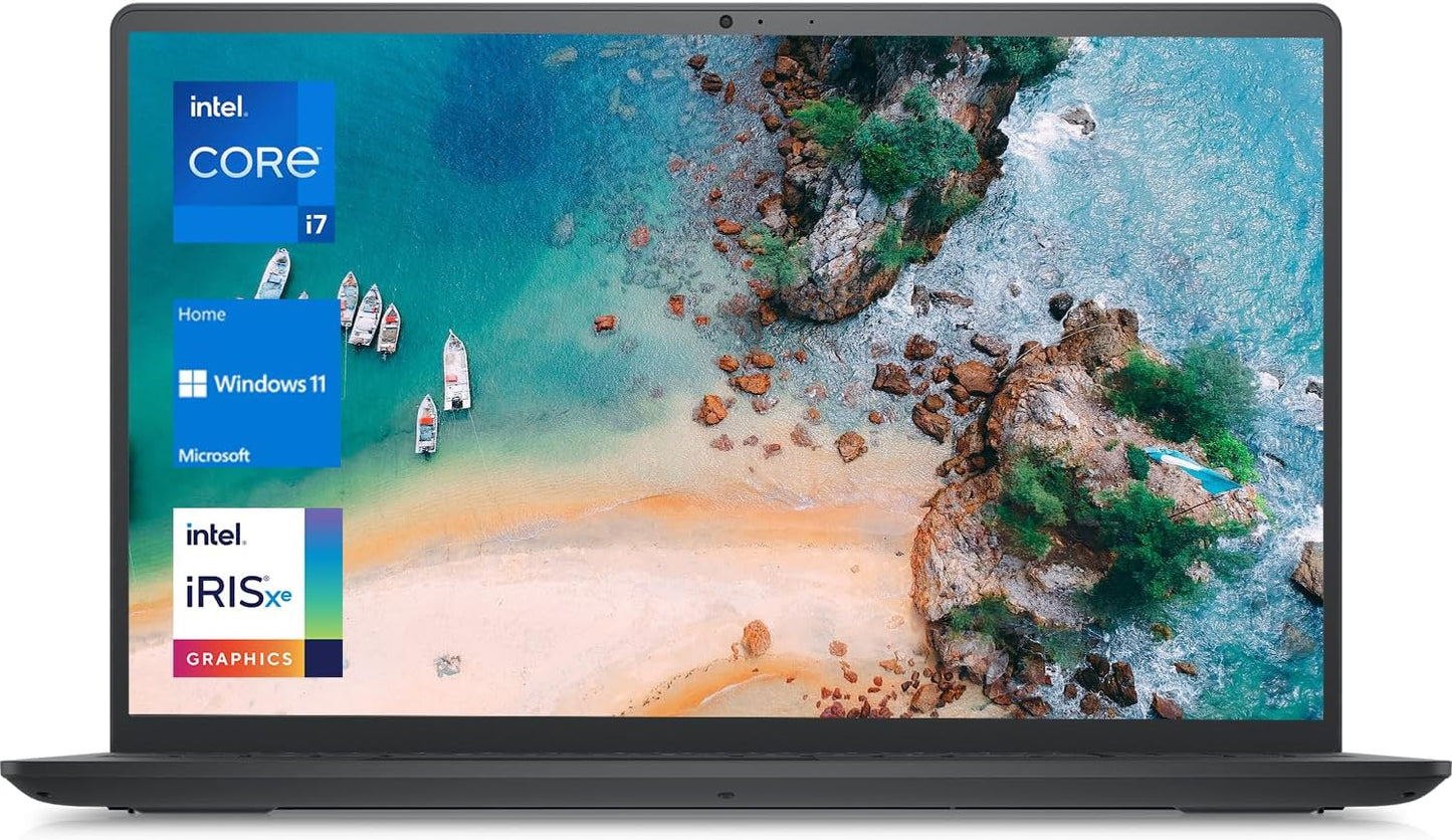 Dell Inspiron 3520 15.6" FHD Laptop, Intel Core I7-1255U Processor, 32GB RAM, 1TB SSD, Webcam, HDMI, Sd-Card Slot, Wi-Fi 6, Windows 11 Home, Black